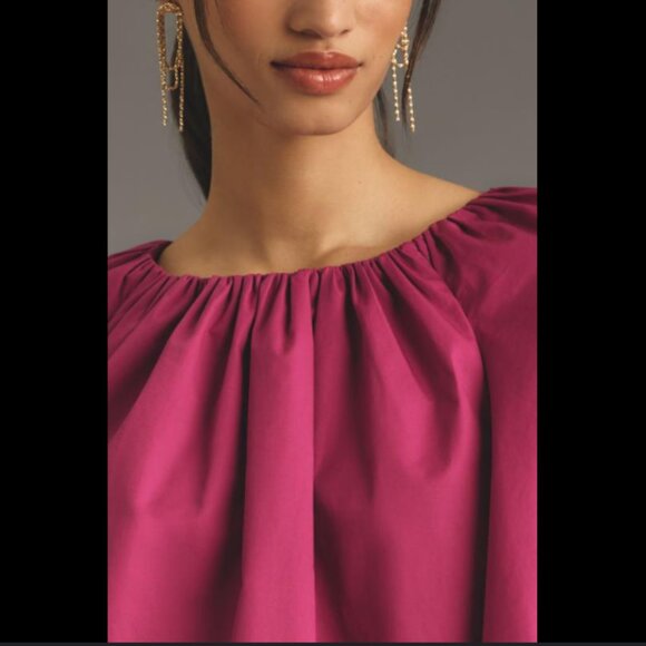 Brand New Mare Mare Long-Sleeve Crew-Neck Blouse - Picture 5 of 9